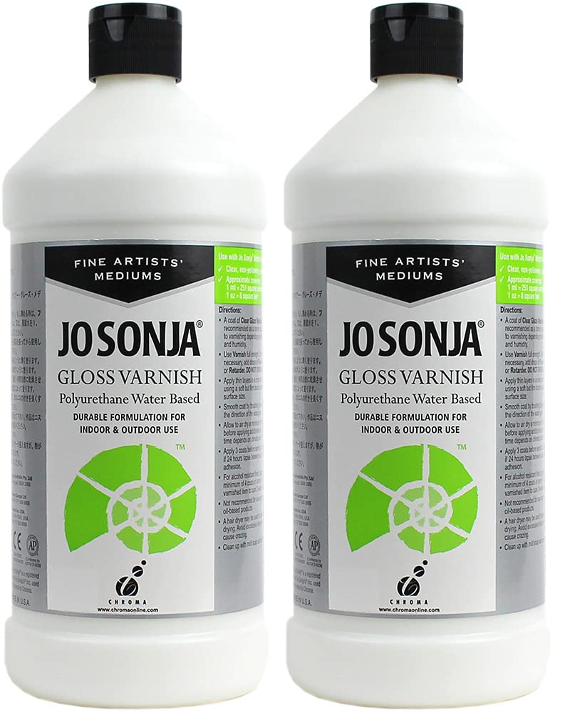 Jo Sonja Polyurethane Varnish Gloss 16oz Bottle…