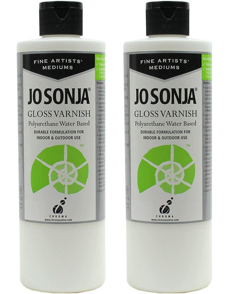 Jo Sonja Polyurethane Varnish Gloss 16oz Bottle…