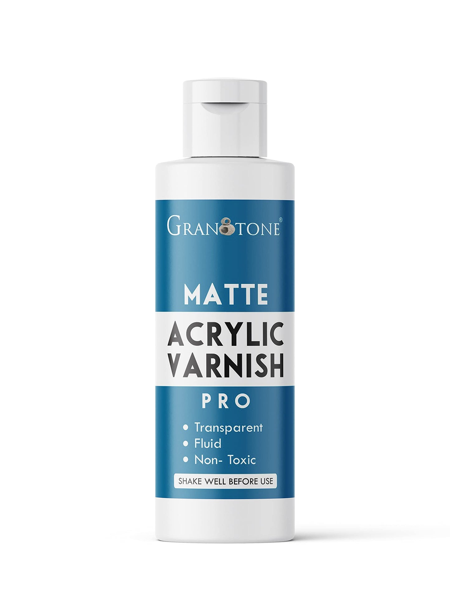 GRANOTONE Acrylic Artist's Varnish | Non-Yellowing | Non-Toxic | Anti-Crazing | High Gloss Finish | Suitable for Pro Artists, Hobby Painters & Kids | Made in India | 200 ML