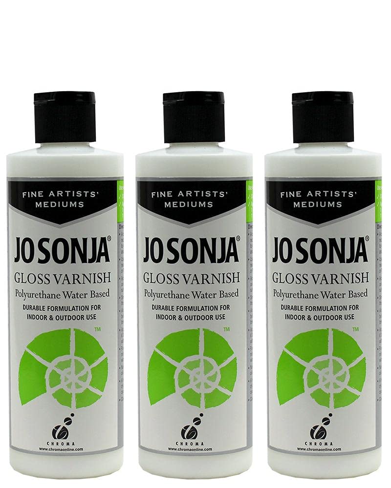 Jo Sonja Polyurethane Varnish Gloss 16oz Bottle…