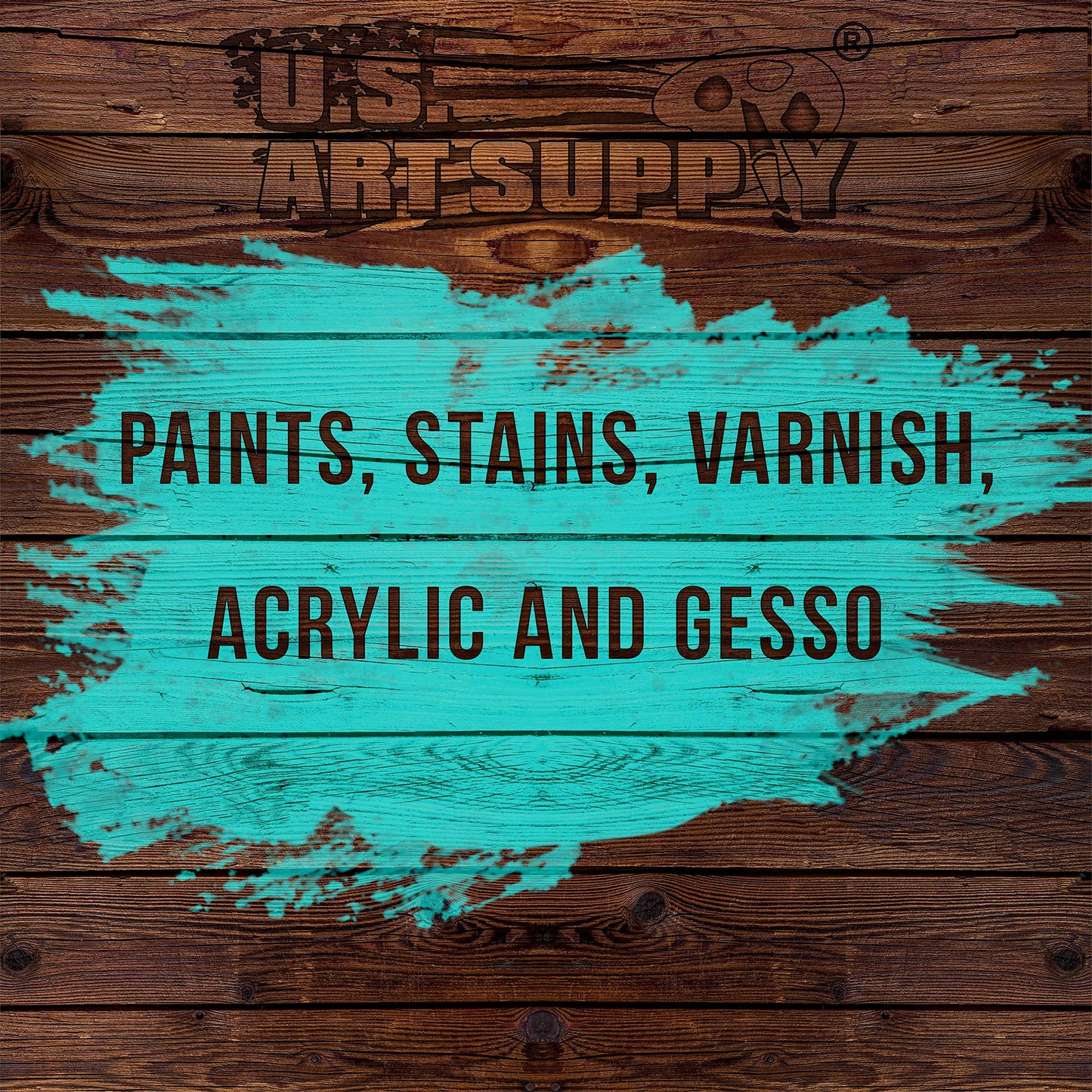 U.S. Art Supply 3 Pack of Variety Size Synthetic Bristle Paint, Chip and Utility Paint Brushes for Paint, Stains, Varnishes, Glues, and Gesso