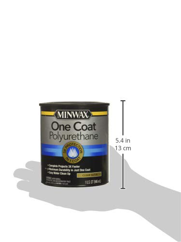 Minwax 356100000 One Coat Polyurethane, Quart, Gloss