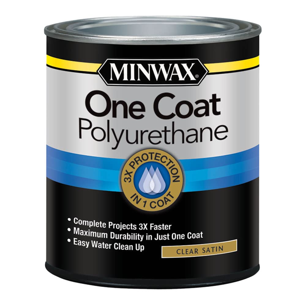 Minwax 356100000 One Coat Polyurethane, Quart, Gloss
