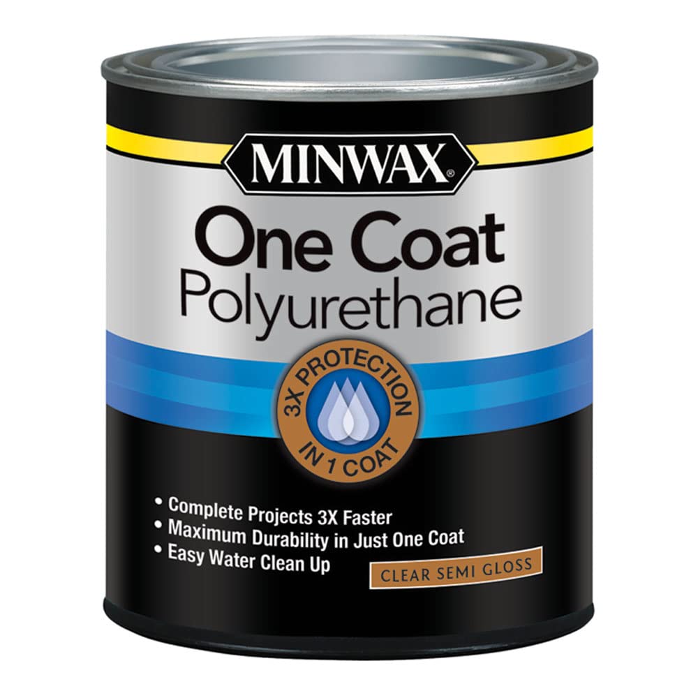 Minwax 356100000 One Coat Polyurethane, Quart, Gloss