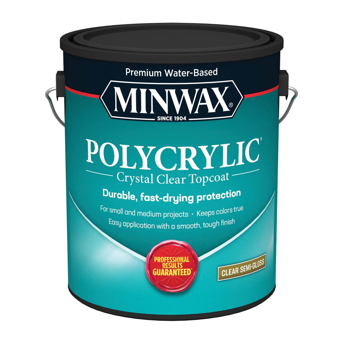 1/2 pt Minwax 25555 Clear Polycrylic Water-Based Protective Finish Gloss