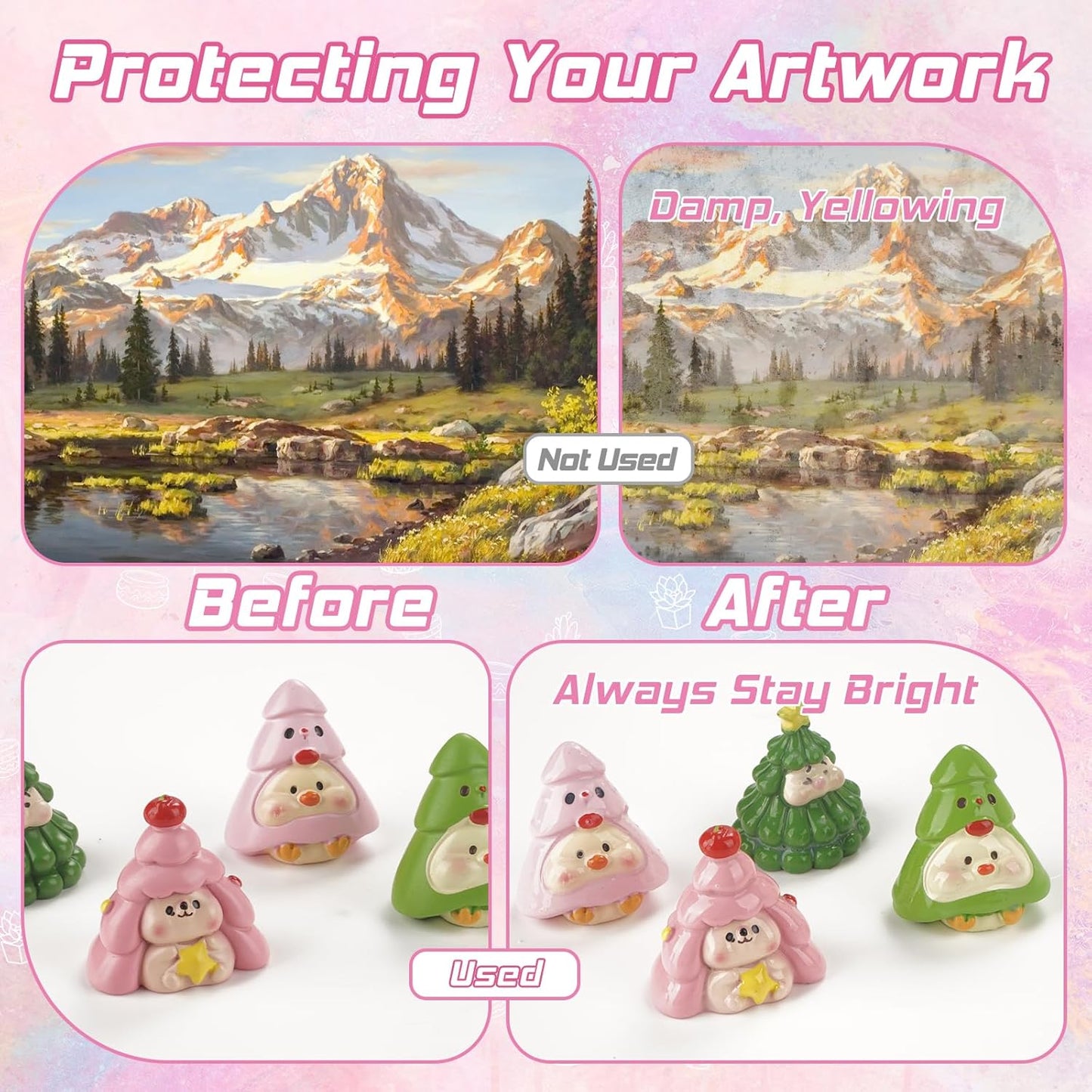 Air Dry Clay Varnish with 2 Brushes, 120 ml Acrylic Varnish, Air Dry Clay Sealant to Prevent Crack and Yellow, Waterproof Clay Glaze for Clay, Ceramic, Plaster, Wood, Glossy Glaze Finish